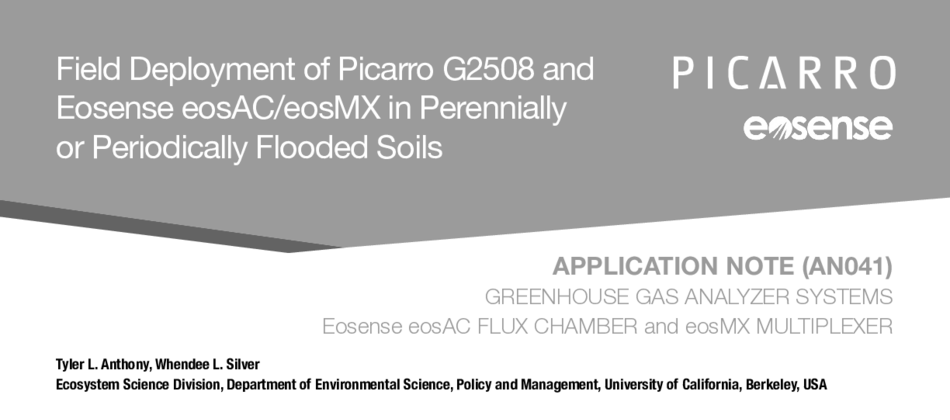 AN041 - Field Deployment of Picarro G2508 and Eosense eosAC/eosMX